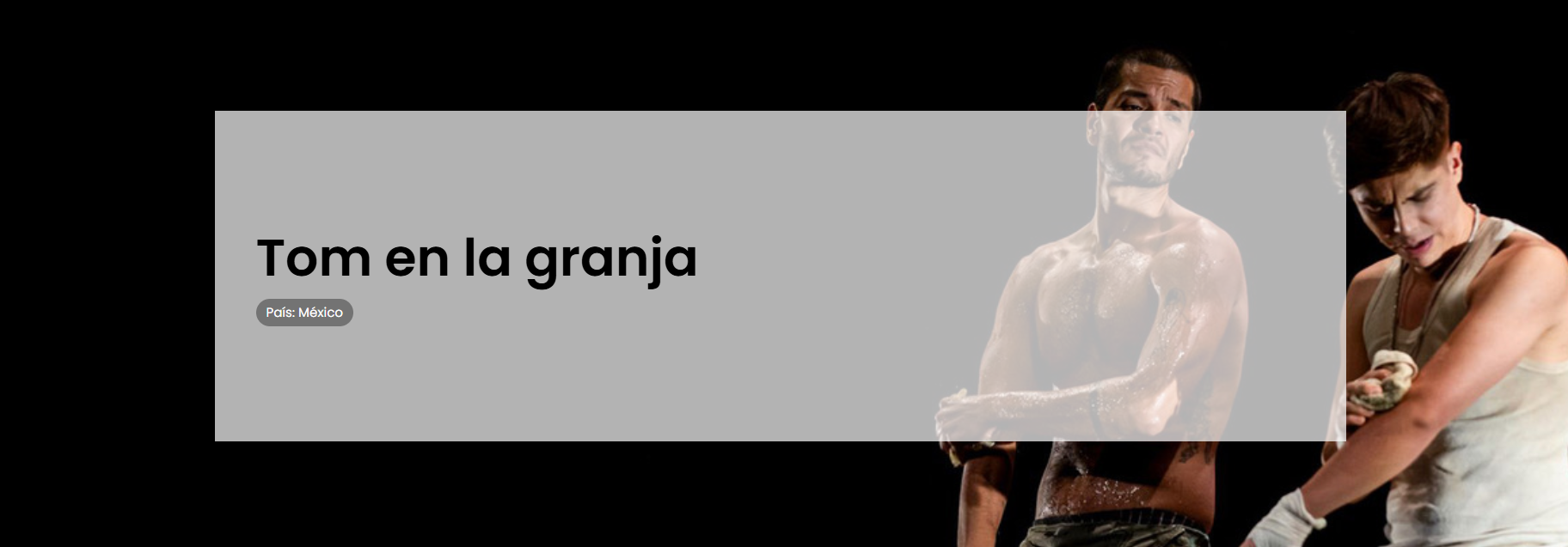 TOM EN LA GRANJA (TOM À LA FERME), Teatro del Colectivo Transeúnte,  traduction de Boris Schoemann, une mise en scène de Alejandro Leon, Zapopan, Jalisco, Mexique, JUIN JUILLET 2026